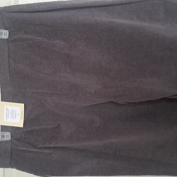 Nwt Cordoury Gray Slacks - Picture 5 of 7